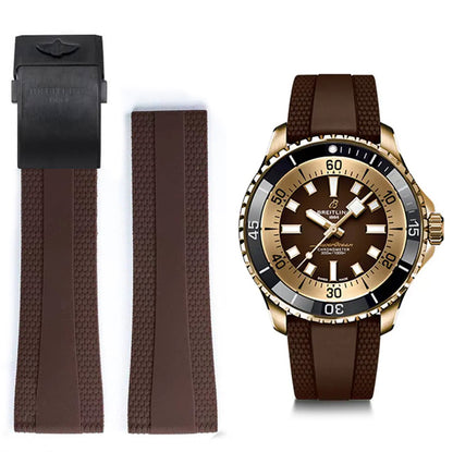 Breitling SuperOcean Bronze brown rubber band