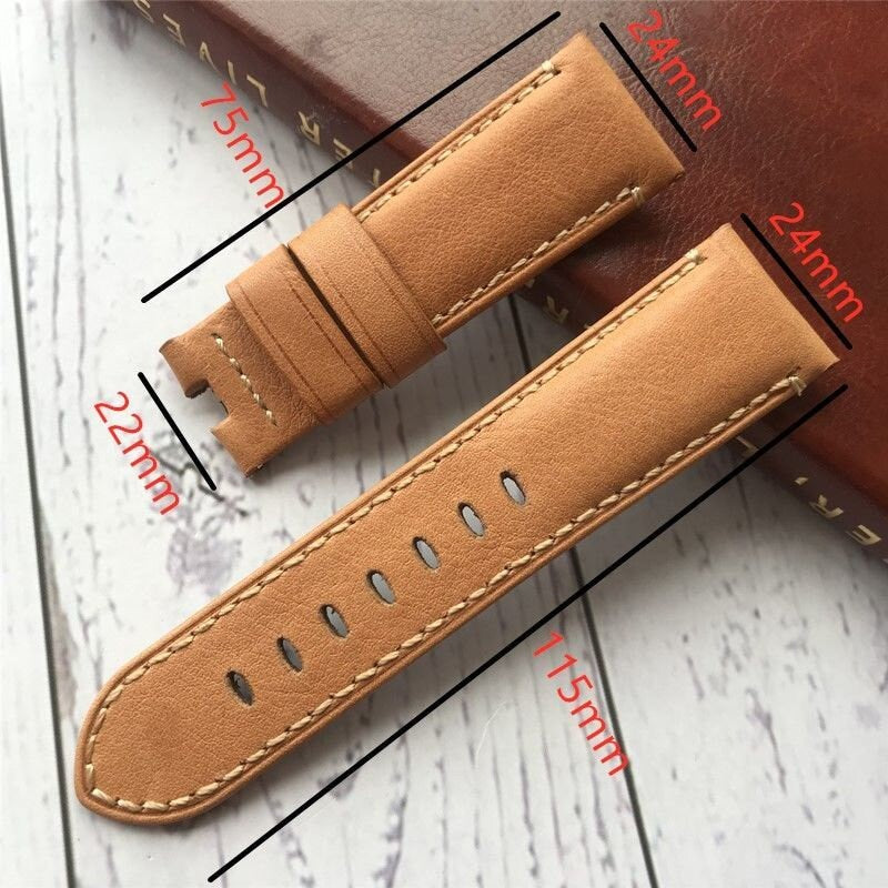 panerai strap replacement leather strap size