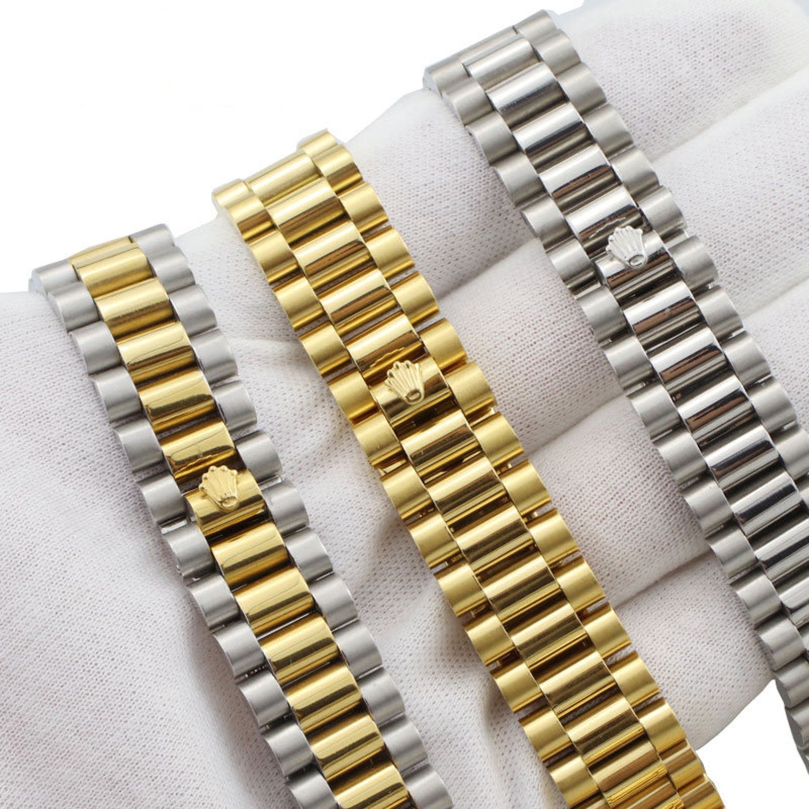 13mm 17mm 20mm Rolex Stainless Steel Strap Rolex Oyster Bracelet