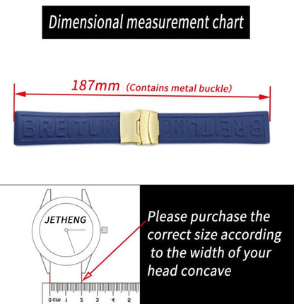 For BREITLING High Quality Replacement Silicone Rubber Strap Fit Pro Diver Watch Band 22mm 24mm 20mm