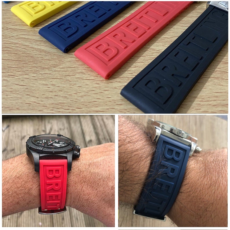 For BREITLING High Quality Replacement Silicone Rubber Strap Fit Pro Diver Watch Band 22mm 24mm 20mm