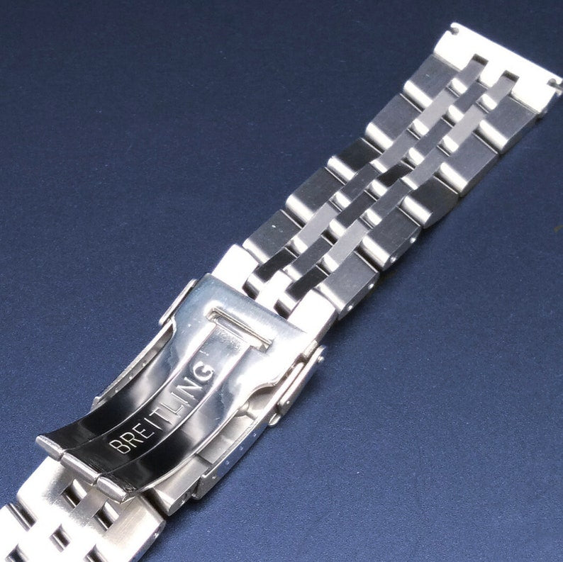Buy Breitling 20mm 22mm 24mm 18mm Chronomat Crosswind 316L Stainless Steel  Jubilee Strap Bracelet With Steel Deployment Buckle Fast Shipping Online in  India - Etsy