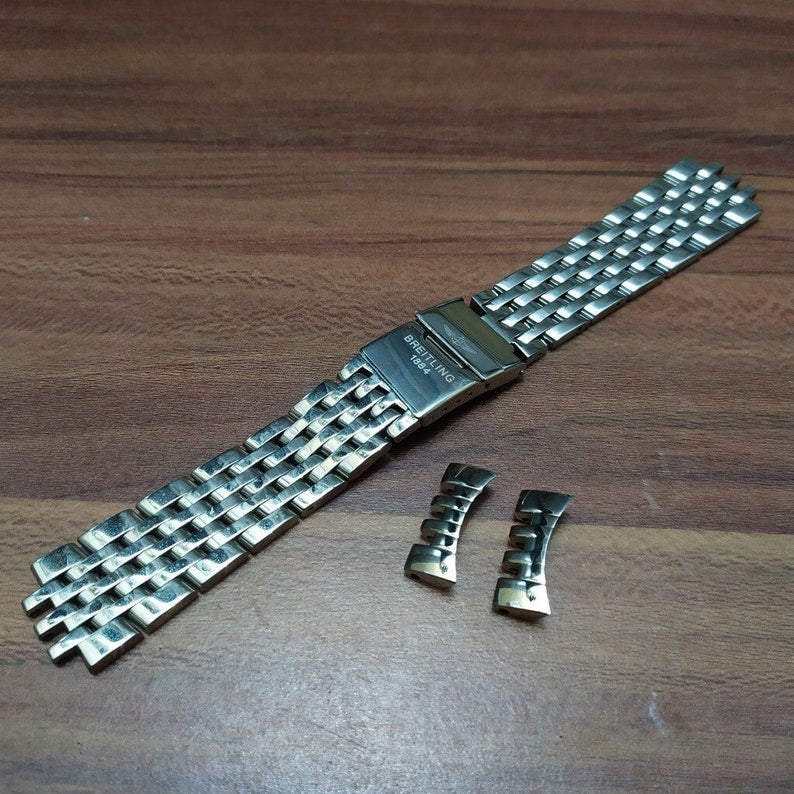Brown Rouleaux rubber strap - 22 mm 302S | Breitling US