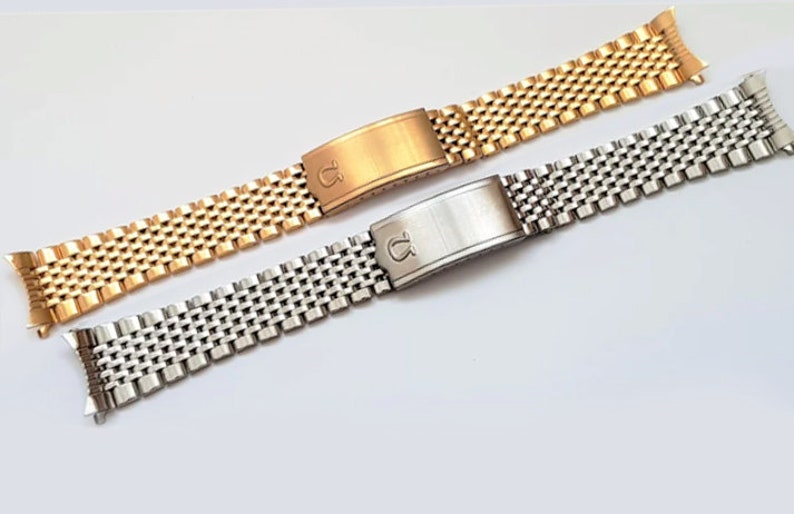 Omega gold watch straps sale