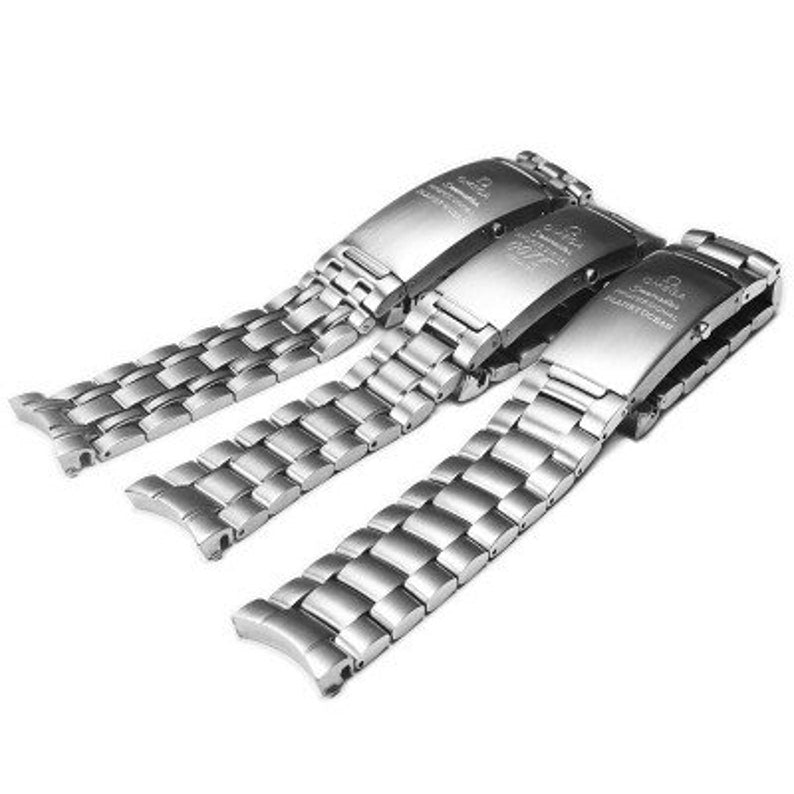 For Omega 20mm/22mm silver stainless steel watch band bracelet for omega Planet Ocean 007 Seamaster 300 strap