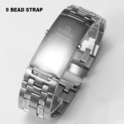 For Omega 20mm/22mm silver stainless steel watch band bracelet for omega Planet Ocean 007 Seamaster 300 strap